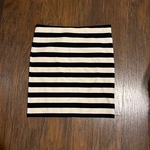 LOFT striped bodycon skirt